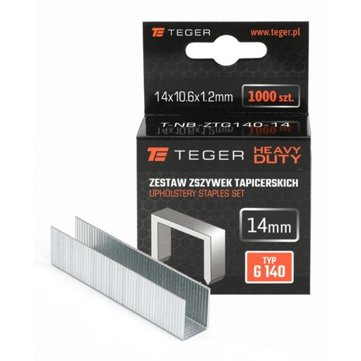 Set 1000 capse pentru tapiterie, 14/10,6/1,2 mm