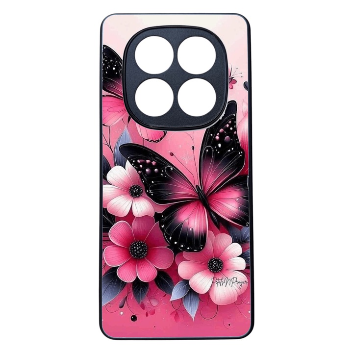 TPU калъф съвместим с Xiaomi Redmi Note 14 Pro 5G, Дизайн с цветя