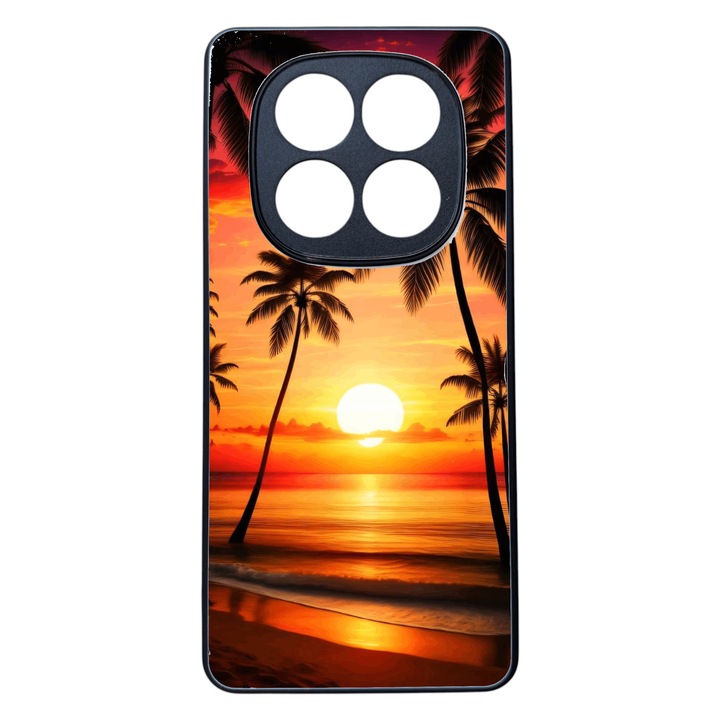 TPU калъф, съвместим с Xiaomi Redmi Note 14 Pro 5G, дизайн Sunset