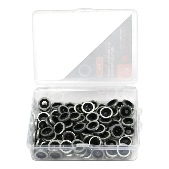 Saiba metalica cu guma M6 Teger, set 100 bucati