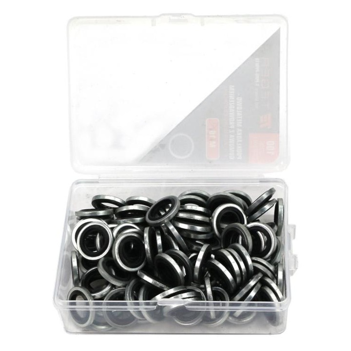 Saiba metal-cauciuc cu ghidaj M10, set 100 bucati, Teger