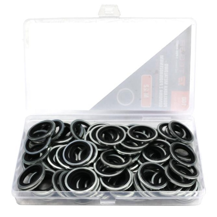 Saiba metalica cu guma M22 Teger, set 100 bucati