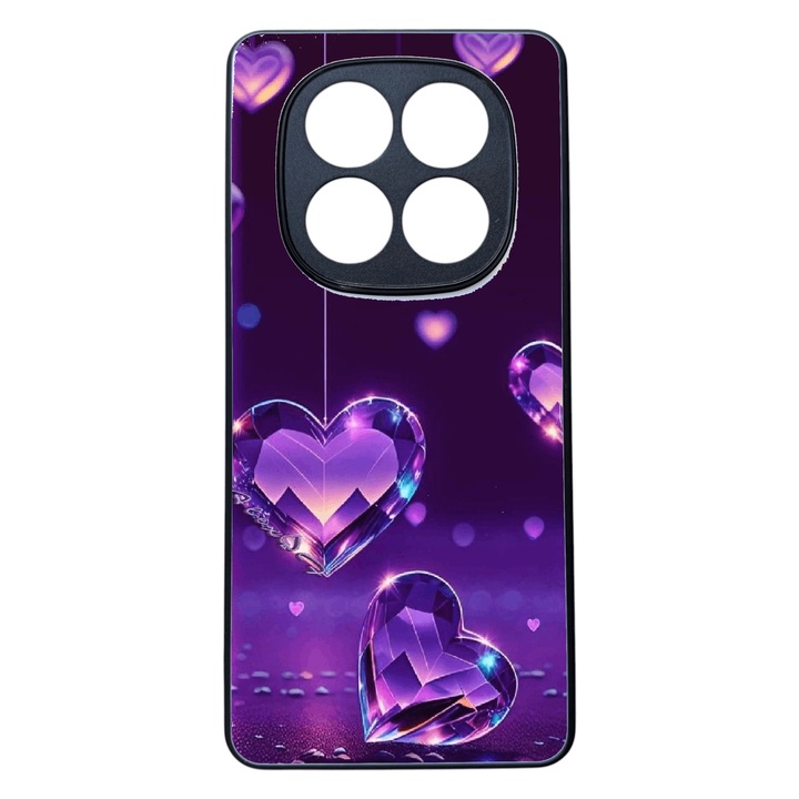 Xiaomi Redmi Note 14 Pro 5G készülékkel kompatibilis TPU tok, Hearts Design