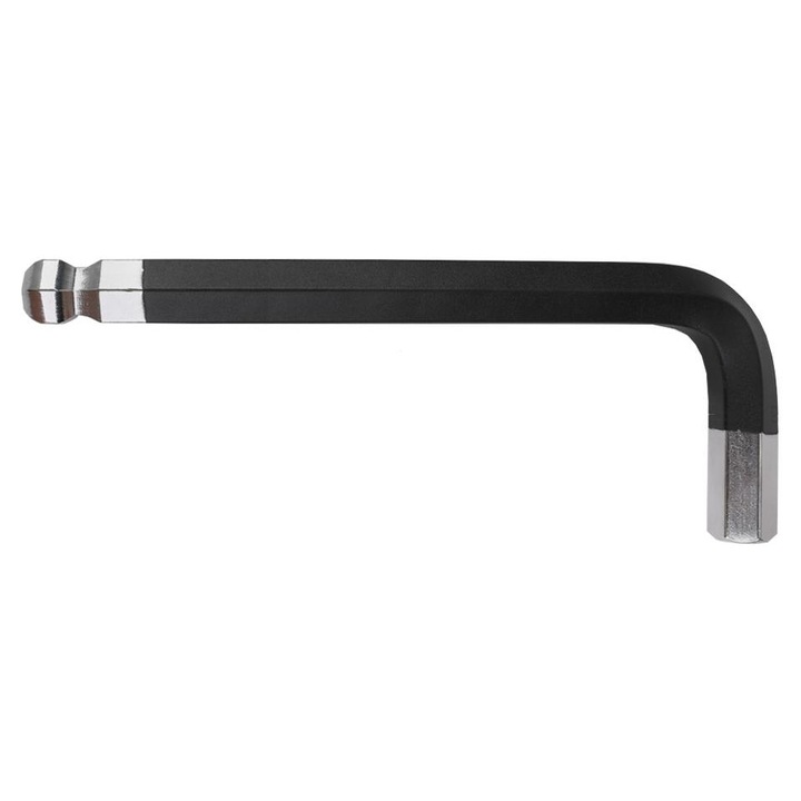 Cheie imbus HEX H21, Teger, lunga, crom-vanadiu, cap rotund, neagra