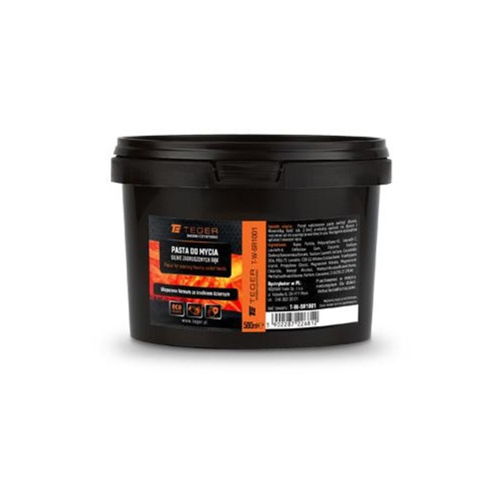 Tisztítópaszta nagyon szennyezett kézre 500ml, Teger, speciális formula, biológiailag lebomló