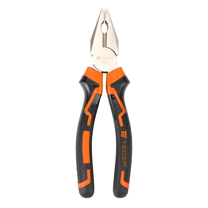 Cleste universal 200 mm, Teger, otel crom-vanadiu, ergonomic, antiderapant
