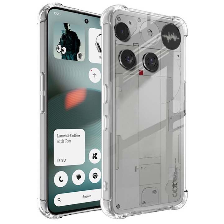 Husa Clear Anti-Soc pentru Nothing Phone (3), Protectie Colturi AirBag, Rezisntenta Socuri si Zgarieturi, Design Slim, Transparenta
