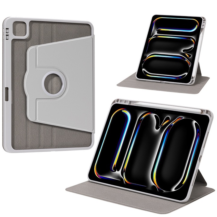 Tabletok tok, Műbőr, Samsung Galaxy Tab S10 Ultra 14.6 inch kompatibilis, Szürke