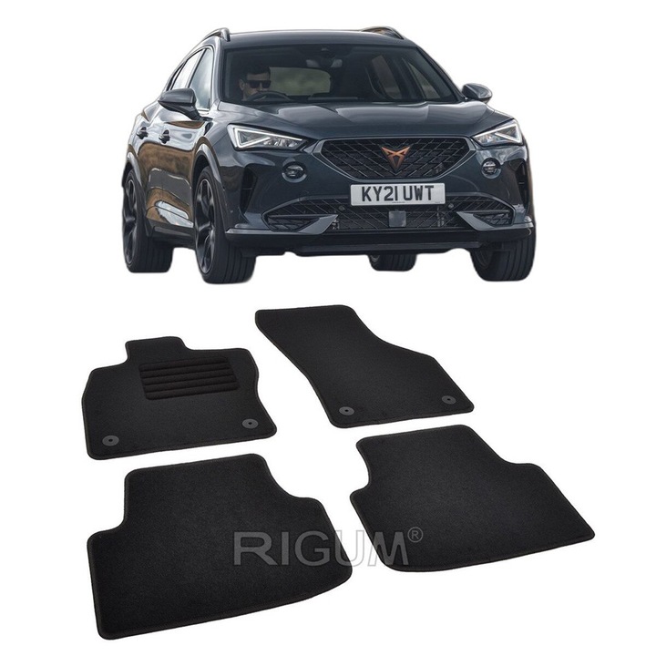 Set covorase auto textile Cupra Formentor, 2020-prezent, design 3D, din mocheta, compatibile cu autoturismul Cupra Formentor