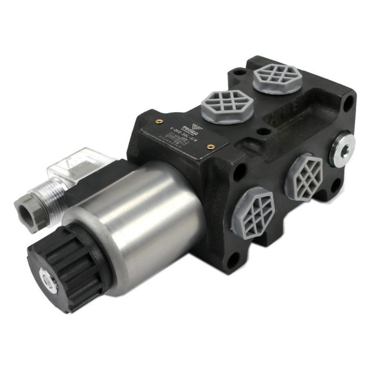 Divizor Supapa Electrovalva electromagnetica directionala, Voima, DVS6/50 L/ min, 12V, Negru