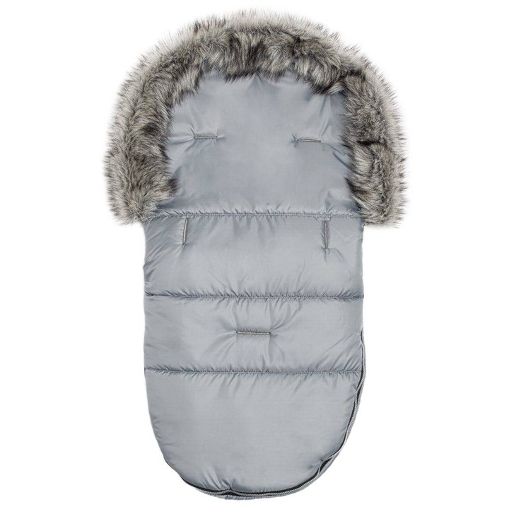 Sac de dormit New Baby, model Lux, 49x95cm, material din lana si poliester