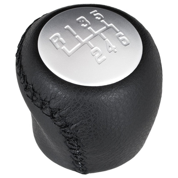 Nuca schimbator viteze, M MODECAR, pentru Fiat Grande Punto, negru/argintiu