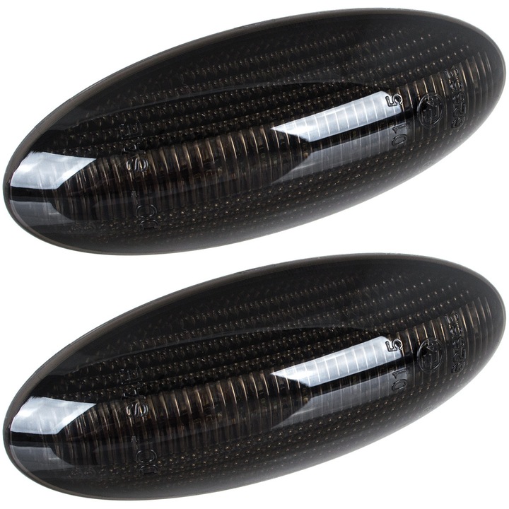 Комплект от 2 динамични LED странични мигача M MODECAR, опушено черно, за Toyota Auris, Corolla, RAV 4, Verso, Yaris, IP67