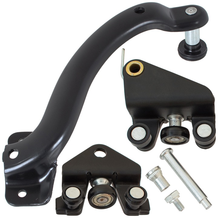 3 darabos autóalkatrész készlet, M MODECAR, görgők tolóajtókhoz Renault Trafic II, Opel Vivaro A, Nissan Primastar, 2001-2014, jobb oldali