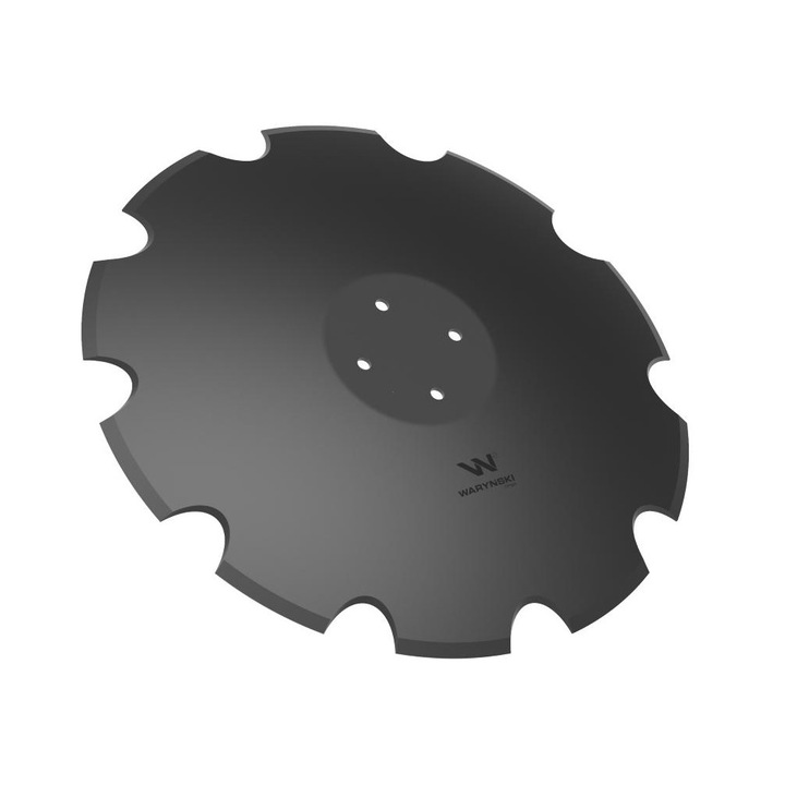 Placa dintata Z-10 fi 560, montare 4/98 grosime 4.5 otel cu bor, Waryński