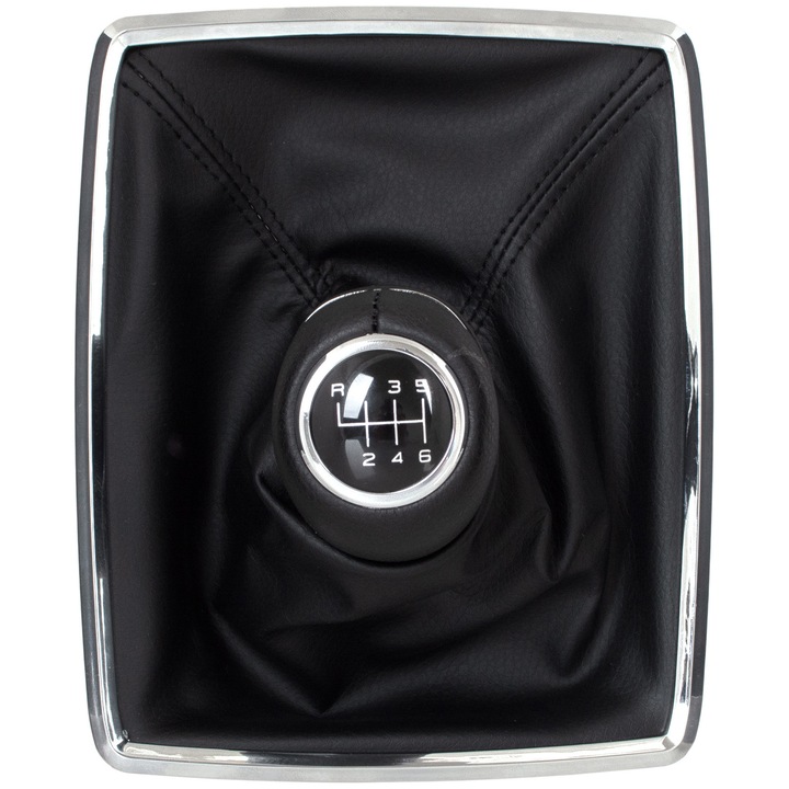 Maner schimbator de viteze, M MODECAR, set cu manson negru si rama cromata, 6 viteze + marsarier, pentru Mercedes W204 C-Klasa 2007-2014