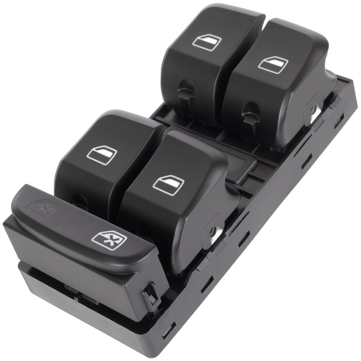 Elektromos ablakemelő vezérlőpanel, M MODECAR, Audi A4 B8/A5/Q5, fekete, 10 érintkezős