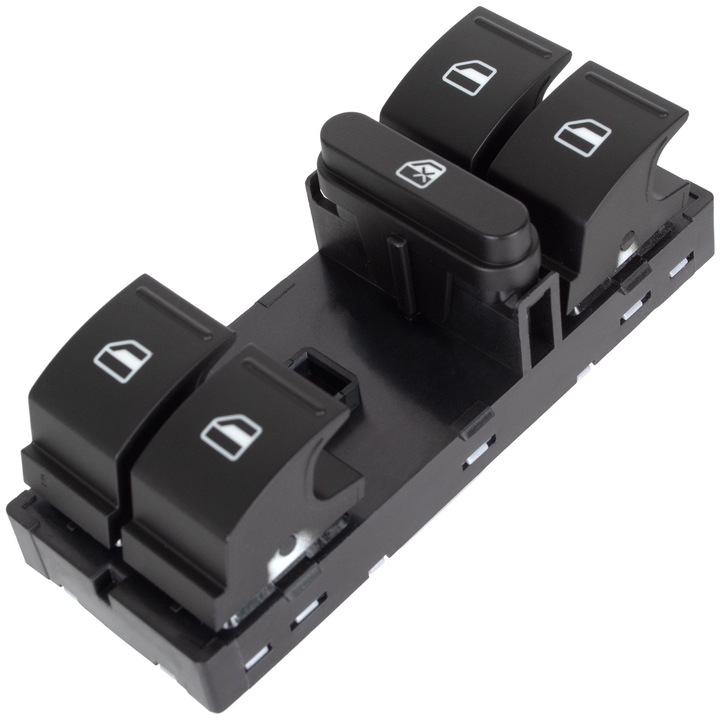 Vezérlőpanel elektromos ablakemelőhöz Skoda, OCTAVIA II modell, 2004-2013, zöld, új