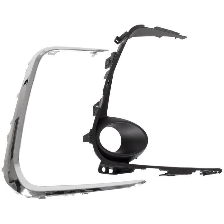 Jobb oldali halogén keret, M MODECAR, Toyota Corolla 2019-, fekete krómmal