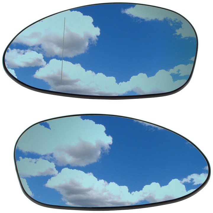 Комплект огледала за кола M MODECAR, BMW E81/E82/E87/E88, отопляеми, сини, 1 ляво + 1 дясно