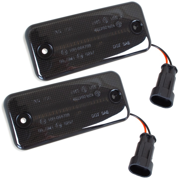 LED габаритна лампа M MODECAR, комплект от 2 броя, черна, 110x50x19 мм