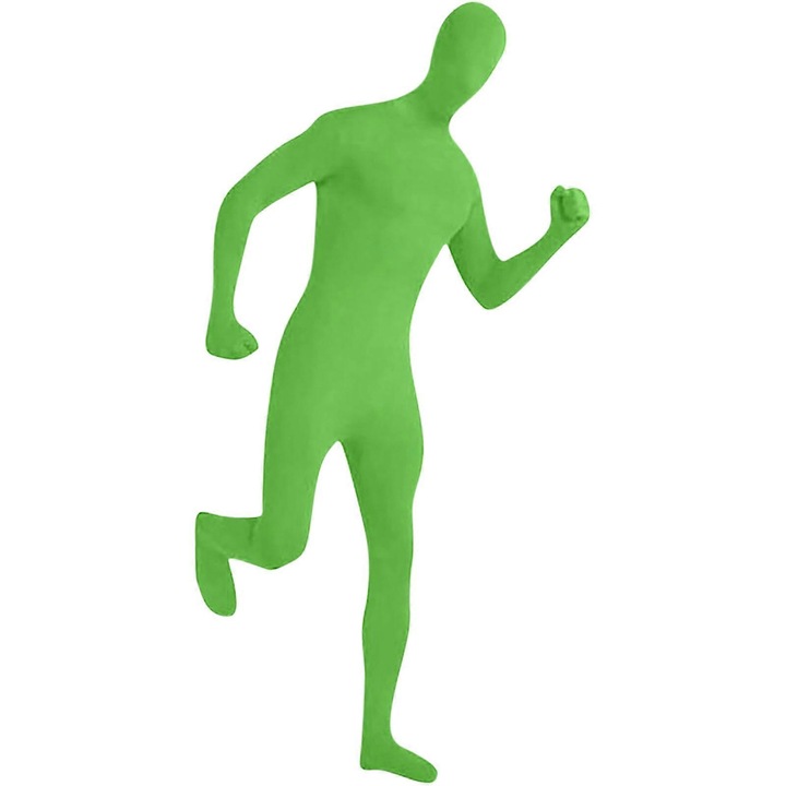 Costum de dans unisex, Second Skin Suit, verde, marime potrivita, maneci lungi
