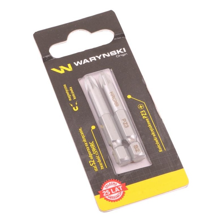 Set accesorii insurubat PZ3 50mm Warynski 2 bucati Set de biti de surubelnita