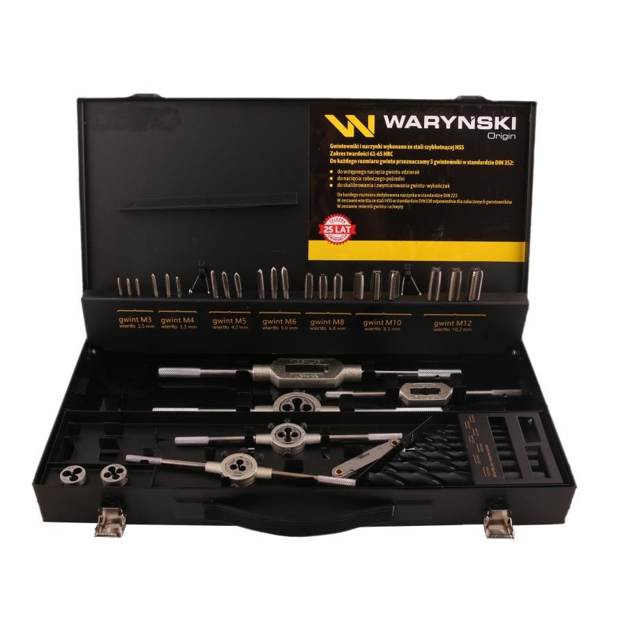Set 32 matrice si tarozi M3-M12 HSS in valiza, NEO TOOLS - eMAG.ro