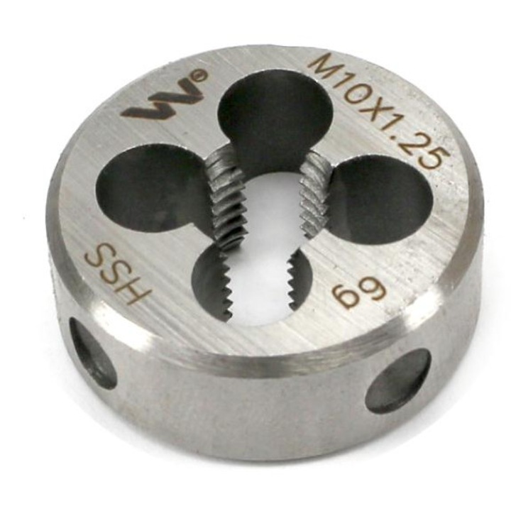 Narzynka M10X1.25 din otel HSS pentru gwint metric drobnozwojowy set Warynski