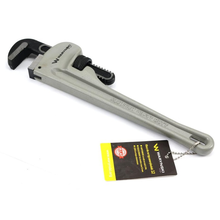 Cheie pentru tevi tip american 12", WARYNSKI, aluminiu, 55mm