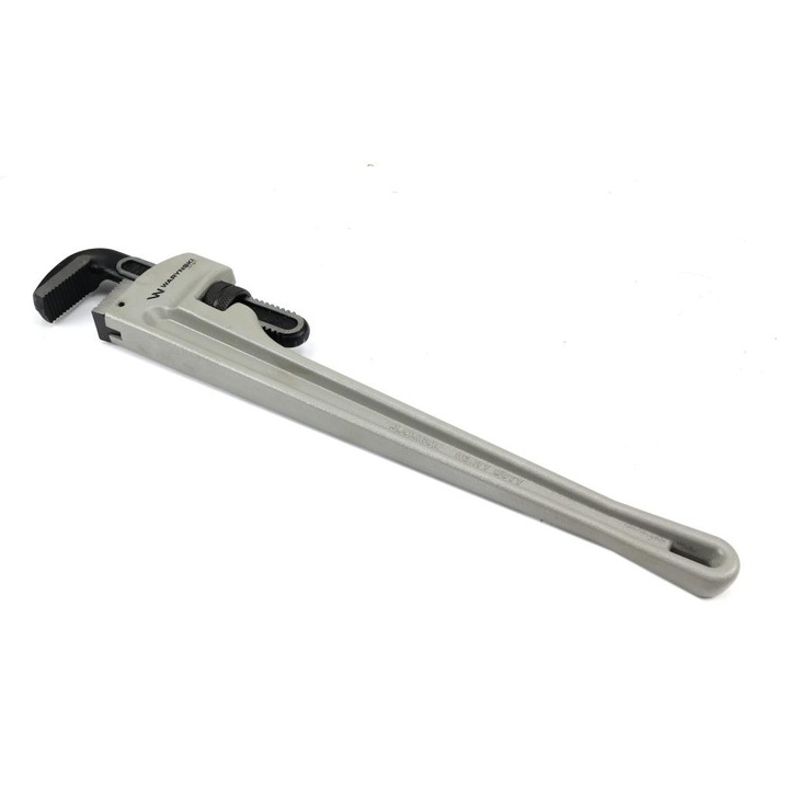 Cheie pentru tevi tip american, maner din aluminiu de 24", falci ranforsate cu CrMo, diametru maxim Warynski