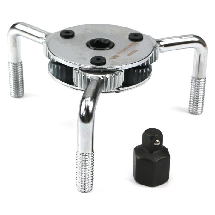 Klucz zebatkowy pentru filtru de ulei 70-120 mm, Warynski, cu adaptor 1/2