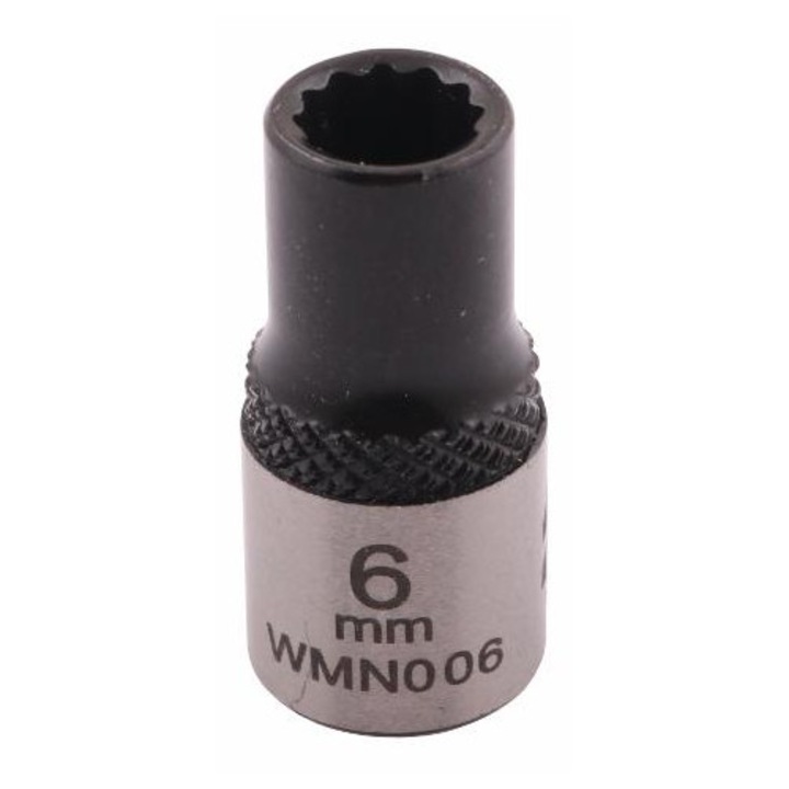 1/4" foglalat, 6 mm. CrV50BV30. DIN 3124. Warynski