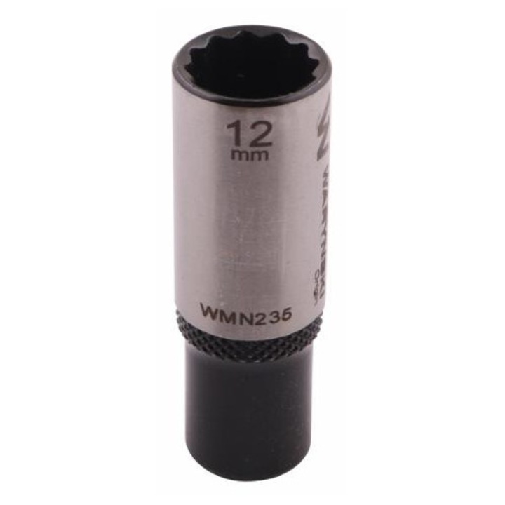 Priza 1/4" cu douasprezece puncte. 12 mm. lungime. CrV50BV30. DIN 3124. Warynski