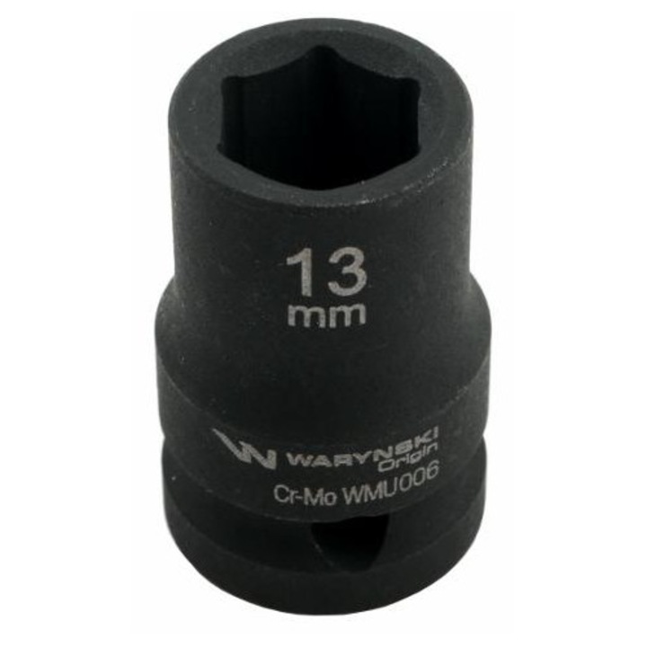 Priza hexagonala de impact de 1/2". 13 mm. CrMo. DIN 3129. Warynski