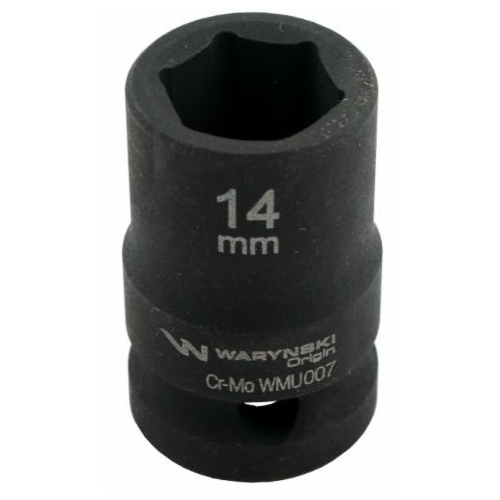 Priza de impact hexagonala de 1/2". 14 mm. CrMo. DIN 3129. Warynski