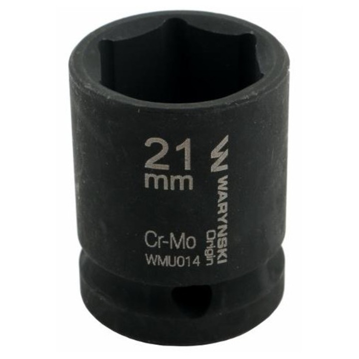 Priza hexagonala de impact de 1/2". 21 mm. CrMo. DIN 3129. Warynski