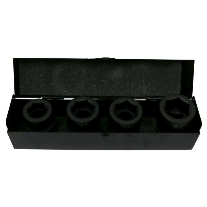 Warynski 1"-os ütvecsavarozó készlet, 4 darabos, 27x32x33x36mm, CrMo