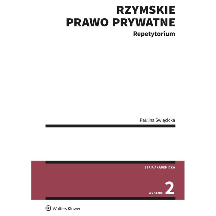 Rzymskie prawo prywatne, Wolters Kluwer, repetytorium, 2023