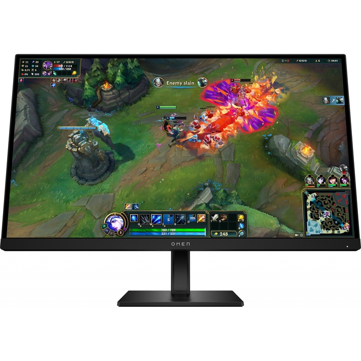 Монитор Gaming HP OMEN, 27" QHD 2560 x 1440, IPS, 1 ms, 180 Hz, черен