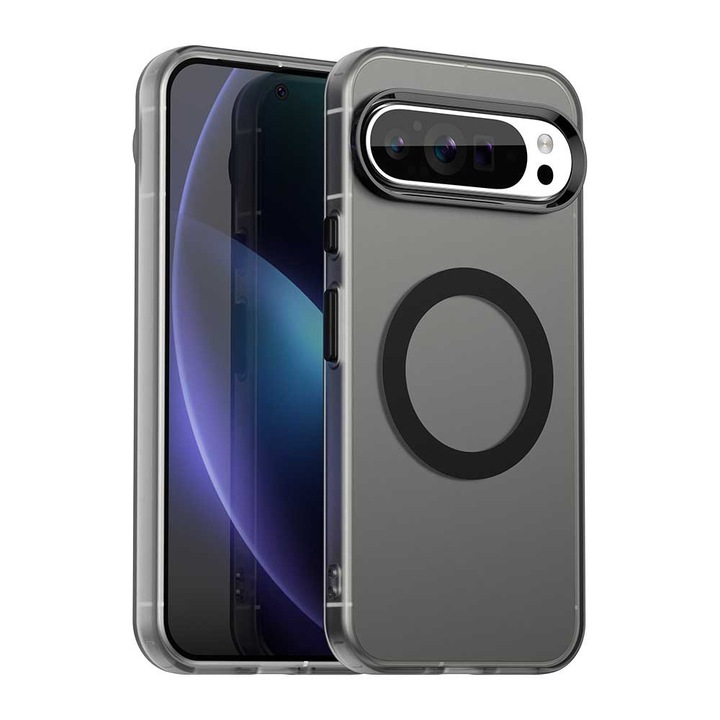 Prémium tok Google Pixel 10 Pro / Pixel 10 VivaShell Fusion kompatibilis MagSafe ütésálló - Fejlett kijelző-kameravédelem - Vékony és elegáns kialakítás - Fekete
