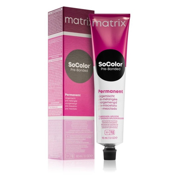 Vopsea De Par Profesionala, Permanenta, Matrix So Color Beauty, 90 ml- 8P BLOND MEDIU PERLAT