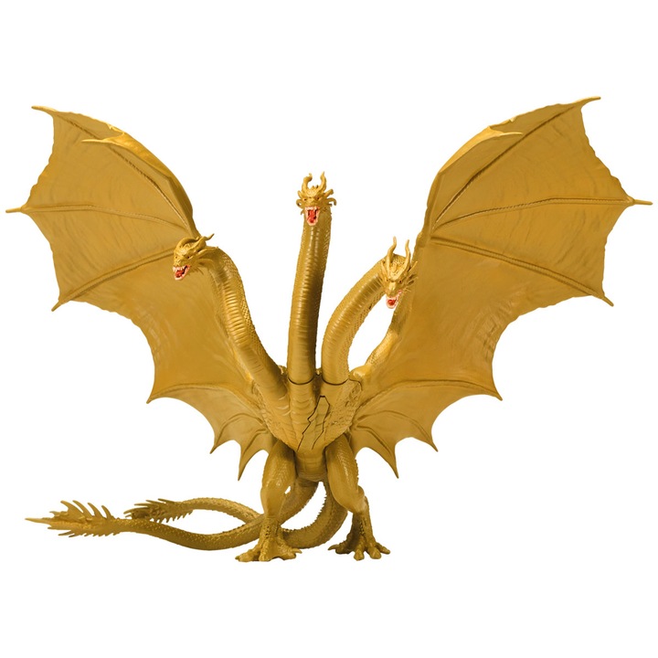 Godzilla King Ghidorah figura 15 cm, háromfejű, mozgatható részek, szárnyakkal együtt