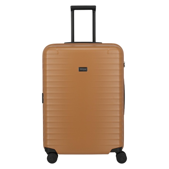 Troler Titan Upgrade M Plus, 80L, bronz, sistem de blocare TSA, policarbonat