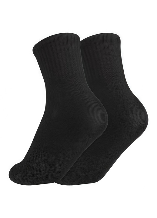 10 pár közepes méretű zokni, Fekete