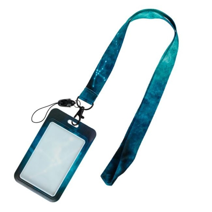 Ecuson Legitimatie cu Snur Albastru Tie Dye