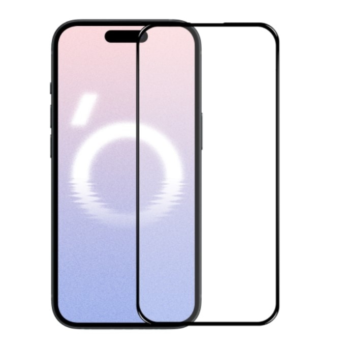 Folie din Sticla pentru Apple iPhone 17, Ecran Complet, Margini Negre
