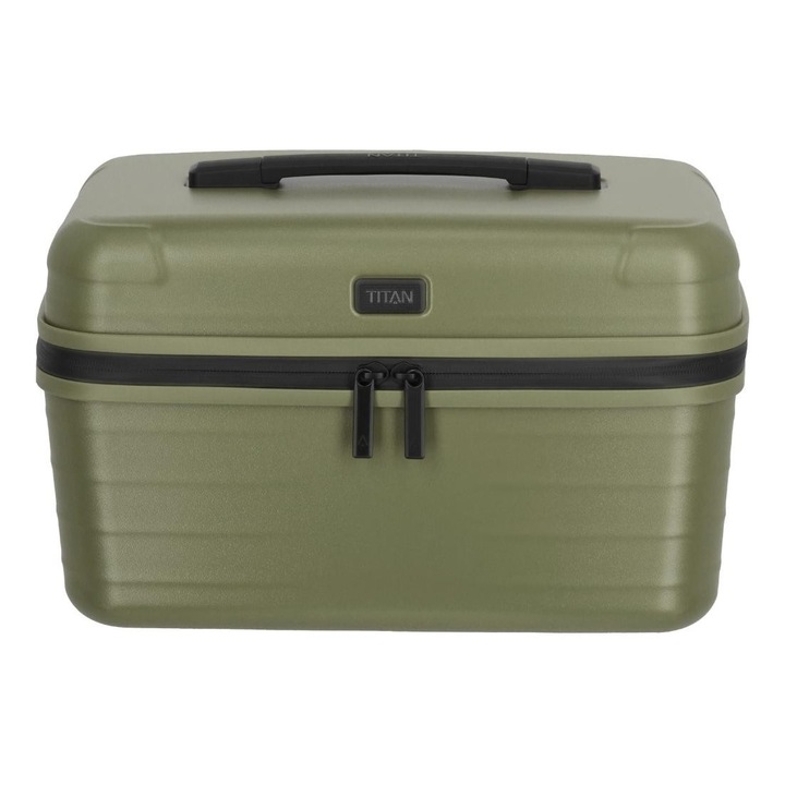 Titan Upgrade Beauty Case kozmetikai táska, zöld, polikarbonát, kivehető rendszerező