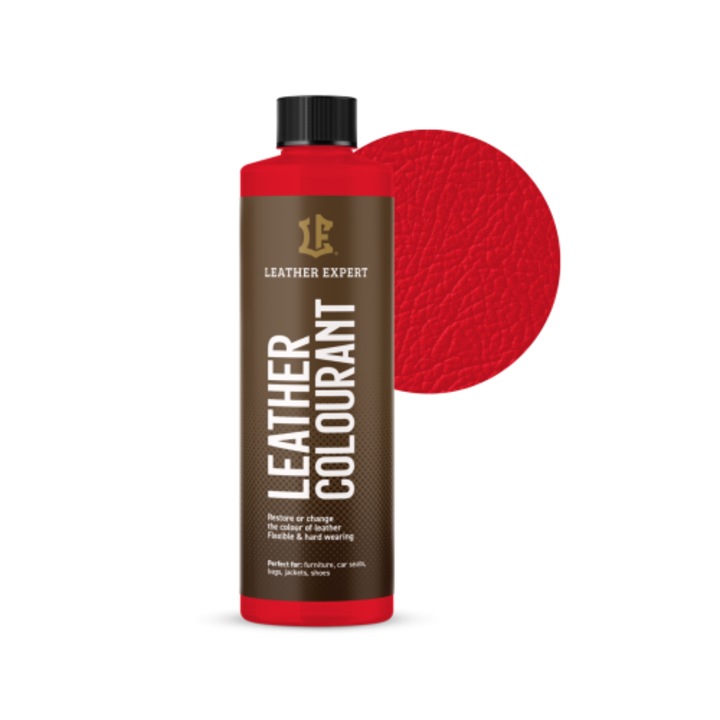 Vopsea piele Rosu LEATHER EXPERT Leather Colourant 250ml