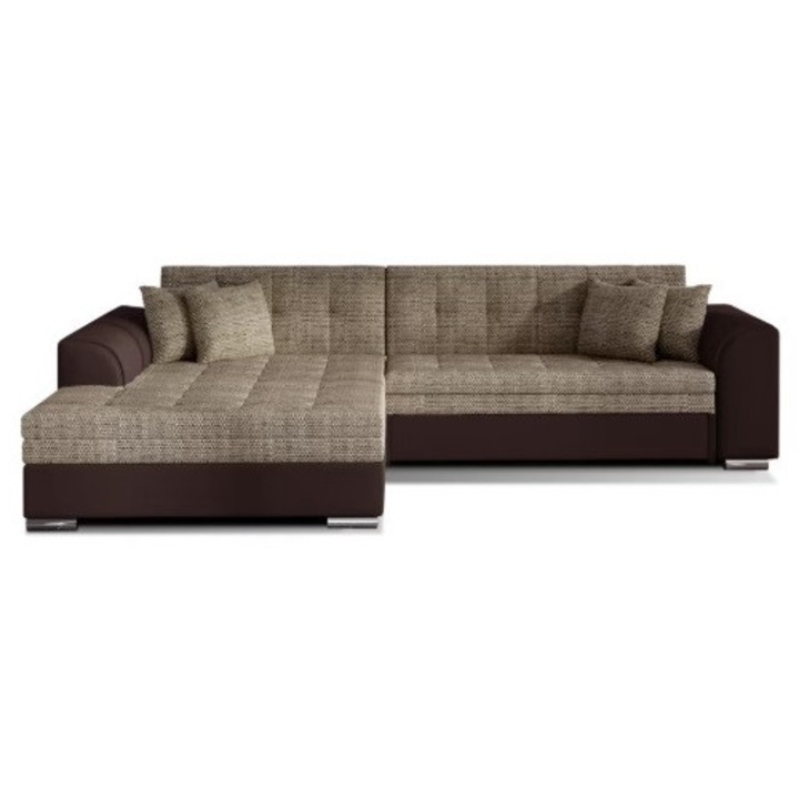 Coltar extensibil Mobarta Sorento, 296x194 cm, maro/bej